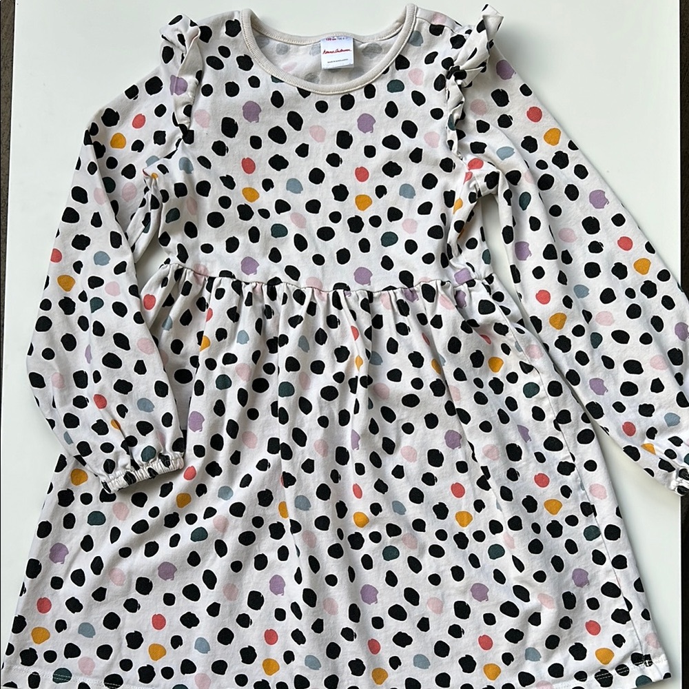 Hanna Andersson Polka dot  Ruffled Dress